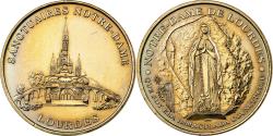 World Coins - France, Token, Lourdes - Sanctuaires Notre Dame, 2010, Copper-nickel Aluminium