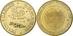 World Coins - France, Token, Tourist Token, 13/ Zodiaque - Cancer, 2015, Monnaie de Paris