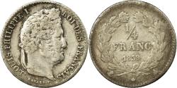 World Coins - Coin, France, Louis-Philippe, 1/4 Franc, 1839, Paris, , Silver