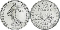 World Coins - Coin, France, Semeuse, 1/2 Franc, 1986, Paris, série FDC, , Nickel