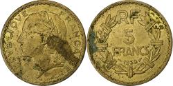 World Coins - France, 5 Francs, Lavrillier, 1939, Aluminum-Bronze, , KM:888a.1