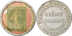 World Coins - Coin, France, Crédit Lyonnais, 5 Centimes, Timbre-Monnaie, , Aluminium