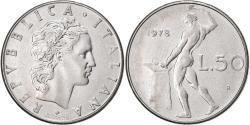 World Coins - Italy, 50 Lire, 1978, Rome, Stainless Steel, , KM:95.1