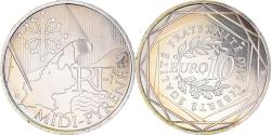 World Coins - France, 10 Euro, Midi-Pyrénées, Euros des régions, 2010, Paris,