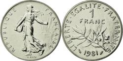 World Coins - Coin, France, Semeuse, Franc, 1981, Paris, , Nickel, KM:925.1