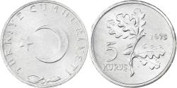 World Coins - Turkey, 5 Kurus, 1975, Istanbul, Aluminum, , KM:890a