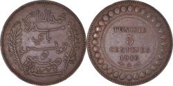 World Coins - Coin, Tunisia, Muhammad al-Nasir Bey, 5 Centimes, 1916/AH1334, Paris,