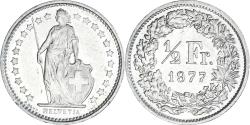 World Coins - Coin, Switzerland, 1/2 Franc, 1977