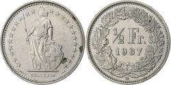 World Coins - Switzerland, 1/2 Franc, 1987, Bern, Copper-nickel, , KM:23a.3