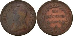 World Coins - Coin, France, Dupré, Decime, AN 7, Paris, , Bronze, KM:644.1