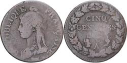 World Coins - Coin, France, Dupré, 5 Centimes, Paris, , Copper, Gadoury:126/126a