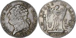 World Coins - France, Louis XVI, 1/2 Ecu de 3 Livres, 1792 / AN 4, Paris, Silver,