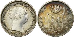 World Coins - Spain, Isabel II, 1 Réal, 1853, Seville, Silver, , KM:598.3