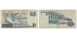 World Coins - Banknote, Singapore, 1 Dollar, Undated (1976), KM:9, VF(30-35)