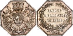 World Coins - France, Token, Banque d'Escompte de Paris, 1878, Silver, Stern,