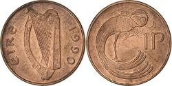 World Coins - Ireland, Penny, 1990, Copper Plated Steel, , KM:20a