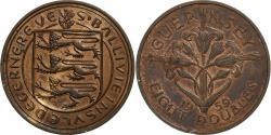 World Coins - Guernsey, Elizabeth II, 8 Doubles, 1959, London, Bronze, , KM:16