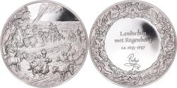World Coins - France, Medal, Peinture, Rubens, Paysage avec Arc-en-Ciel, 1980, Proof