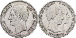 World Coins - Belgium, Leopold I, 5 Francs, Marriage of The Duke, 1853, Brussels, Silver