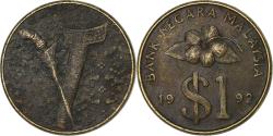 World Coins - Malaysia, Ringgit, 1992, Aluminum-Bronze, , KM:54