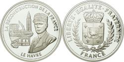 World Coins - France, Medal, De Gaulle, La Reconstruction de la France, History,