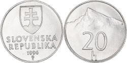 World Coins - Coin, Slovakia, 20 Halierov, 1996, , Aluminum, KM:18