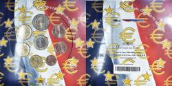 World Coins - France, 1 Cent to 2 Euro, euro set, 2004, Monnaie de Paris, BU,