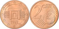World Coins - Malta, 2 Euro Cent, 2008, Paris, , Copper Plated Steel, KM:126