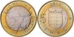 World Coins - Finland, 5 Euro, Provinces - Northern Ostrobothnia, 2011, Vantaa,