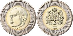 World Coins - Morocco, Mohammed VI, 5 Dirhams, 2002/AH1423, Paris, Bi-Metallic,