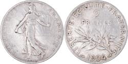 World Coins - Coin, France, Semeuse, 2 Francs, 1904, Paris, , Silver, KM:845.1