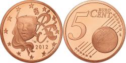 World Coins - France, 5 Euro Cent, 2012, Proof / BE, , Copper Plated Steel, KM:1284
