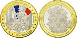 World Coins - France, Medal, Les piliers de la République, Marianne, , Copper Gilt