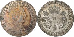 World Coins - France, Louis XIV, 1/10 Écu aux 3 couronnes, 1711, La Rochelle, Silver