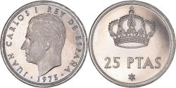 World Coins - Coin, Spain, Juan Carlos I, 25 Pesetas, 1975 (77), BE, , Copper-nickel