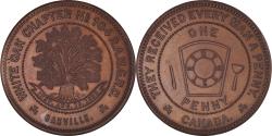 World Coins - Canada, Token, Masonic, Oakville, White Oak, Chapter Penny, , Copper