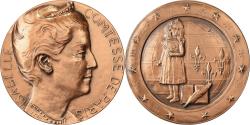 World Coins - France, Medal, Isabelle, Comtesse de Paris, Bronze, De Selva,