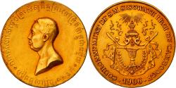 World Coins - Cambodia, Medal, Sisowath I, Coronation, 1906, Gold,