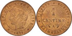 World Coins - Coin, France, Cérès, Centime, 1891, Paris, , Bronze, KM:826.1