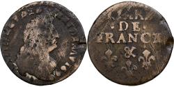 World Coins - France, Louis XIV, Liard, 1699, Aix, Copper, , Gadoury:81