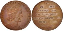 World Coins - France, Medal, Childebert II, History, XIXth Century, , Copper