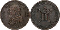 World Coins - Papal States, Medal, Episcopal Jubilee, 1877, Rome, Bronze,