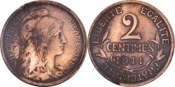 World Coins - Coin, France, Dupuis, 2 Centimes, 1911, Paris, , Bronze, KM:841