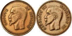 World Coins - France, Token, Napoléon III, Jeu, La Grotte au Million, Brass,
