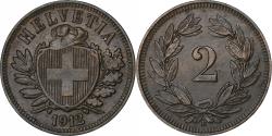 World Coins - Switzerland, 2 Rappen, 1912, Bern, Bronze, , KM:4