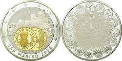 World Coins - France, Medal, L'Europe, Saint-Marin, 2004, , Copper Plated Silver