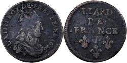World Coins - France, Louis XIV, Liard, 1656, Limoges, Copper, , C2G:114