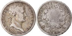 World Coins - Coin, France, Napoléon I, Franc, 1808, Lyon, , Silver, KM:682.4