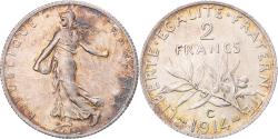 World Coins - Coin, France, Semeuse, 2 Francs, 1914, Castelsarrasin, , Silver