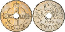 World Coins - Coin, Norway, Harald V, Krone, 1999, , Copper-nickel, KM:462